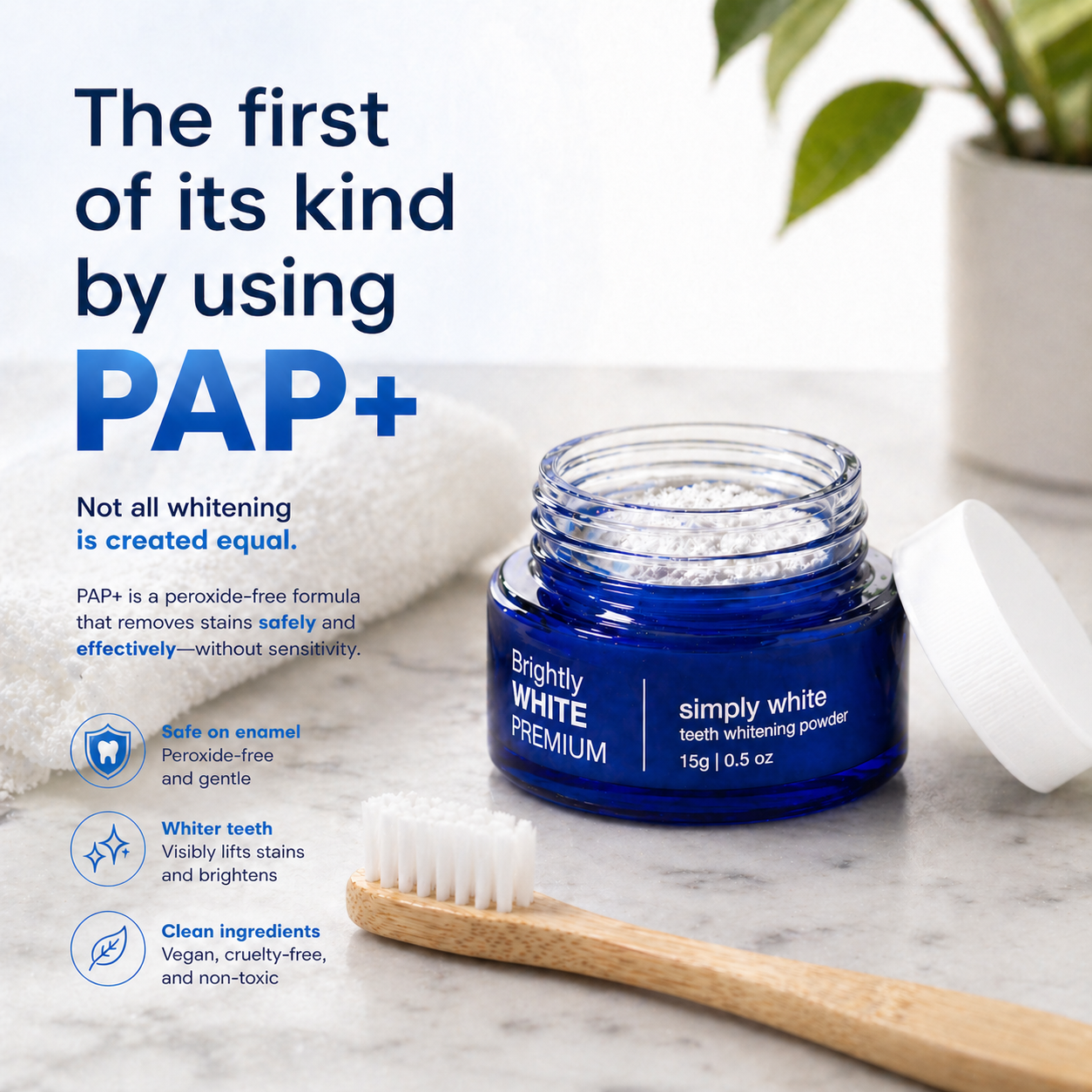Brightly White Premium Whitening Powder