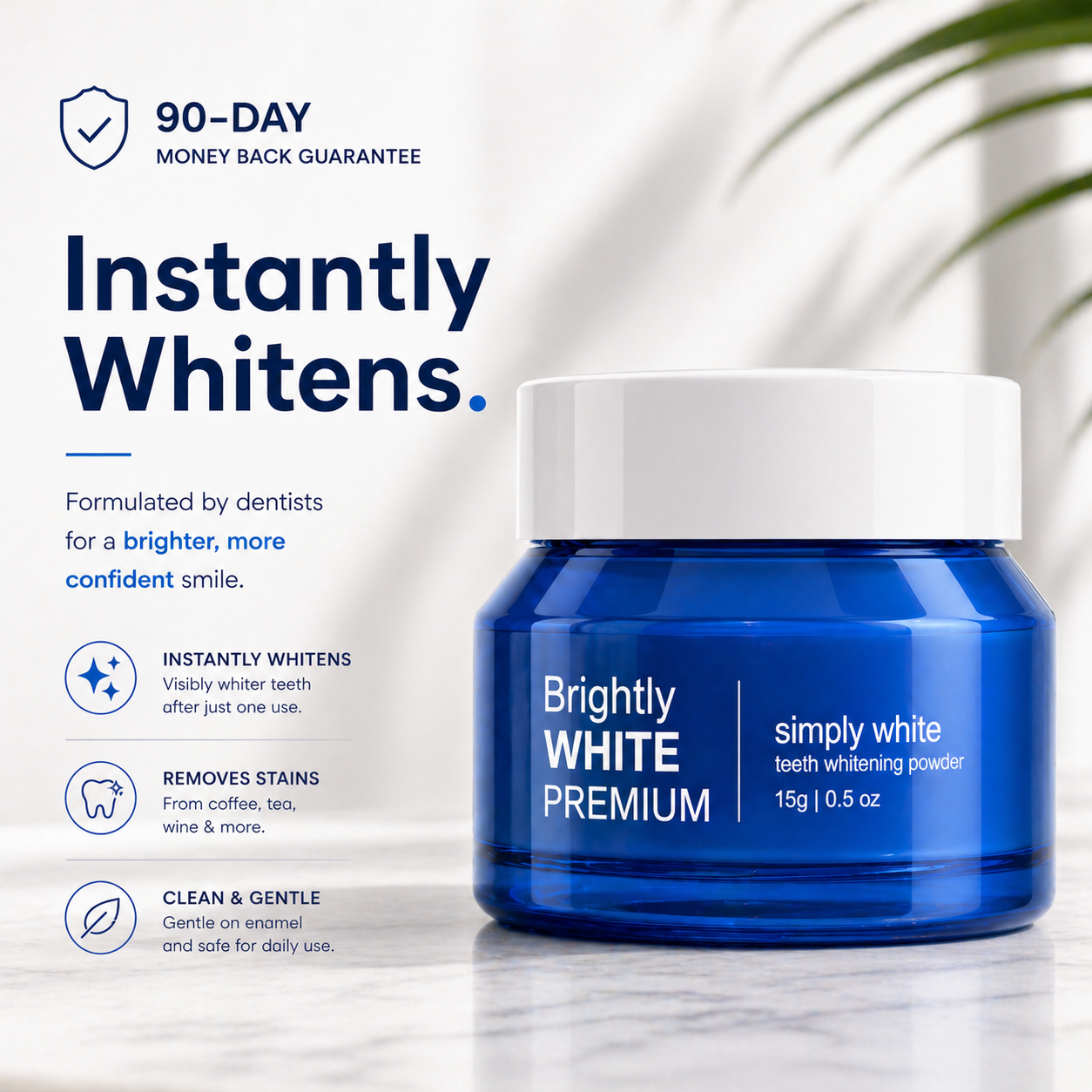 Brightly White Premium Whitening Powder